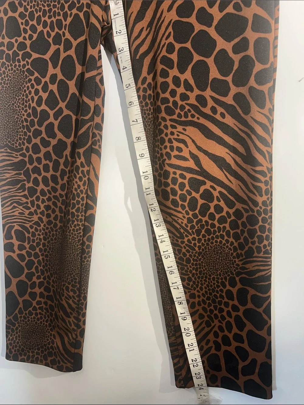 Michael Kors Brown and Black Animal Print Leggings